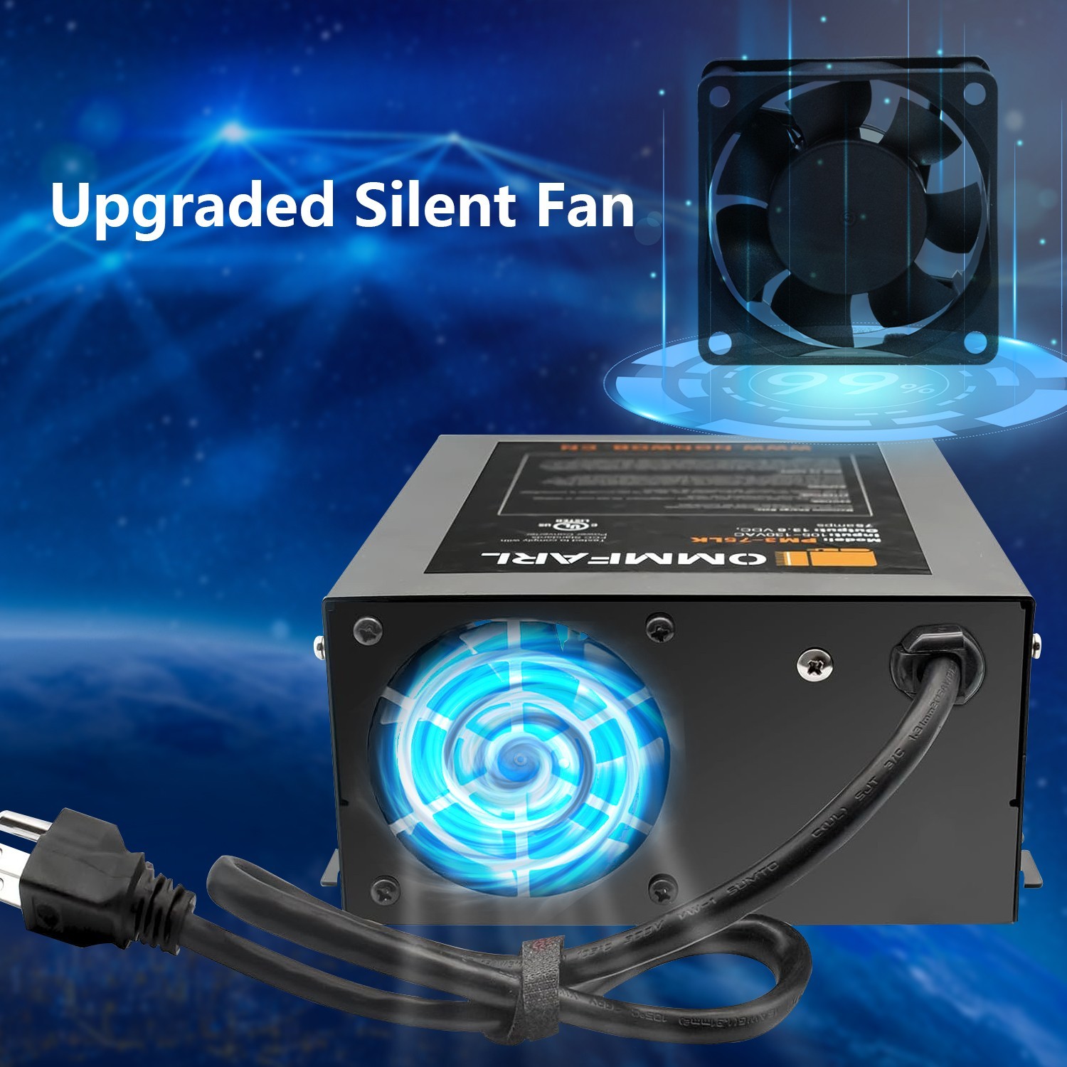 100 AMP RV Power Converter 110V to 12VDC Power Supply Charger 3 Stage Charging