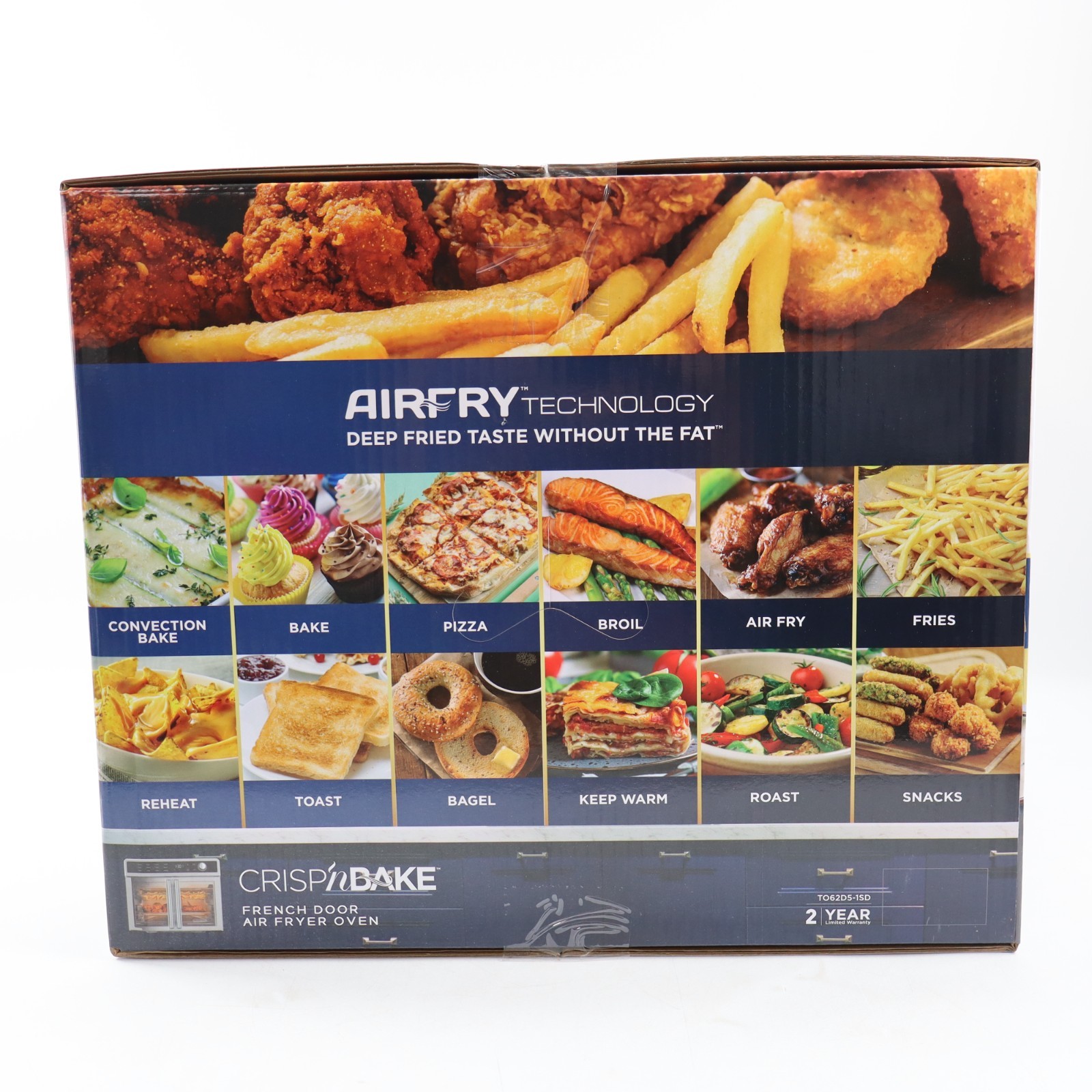 BLACK+DECKER Crisp 'N Bake Air Fryer Toaster Oven Combo, 12 in 1 Countertop