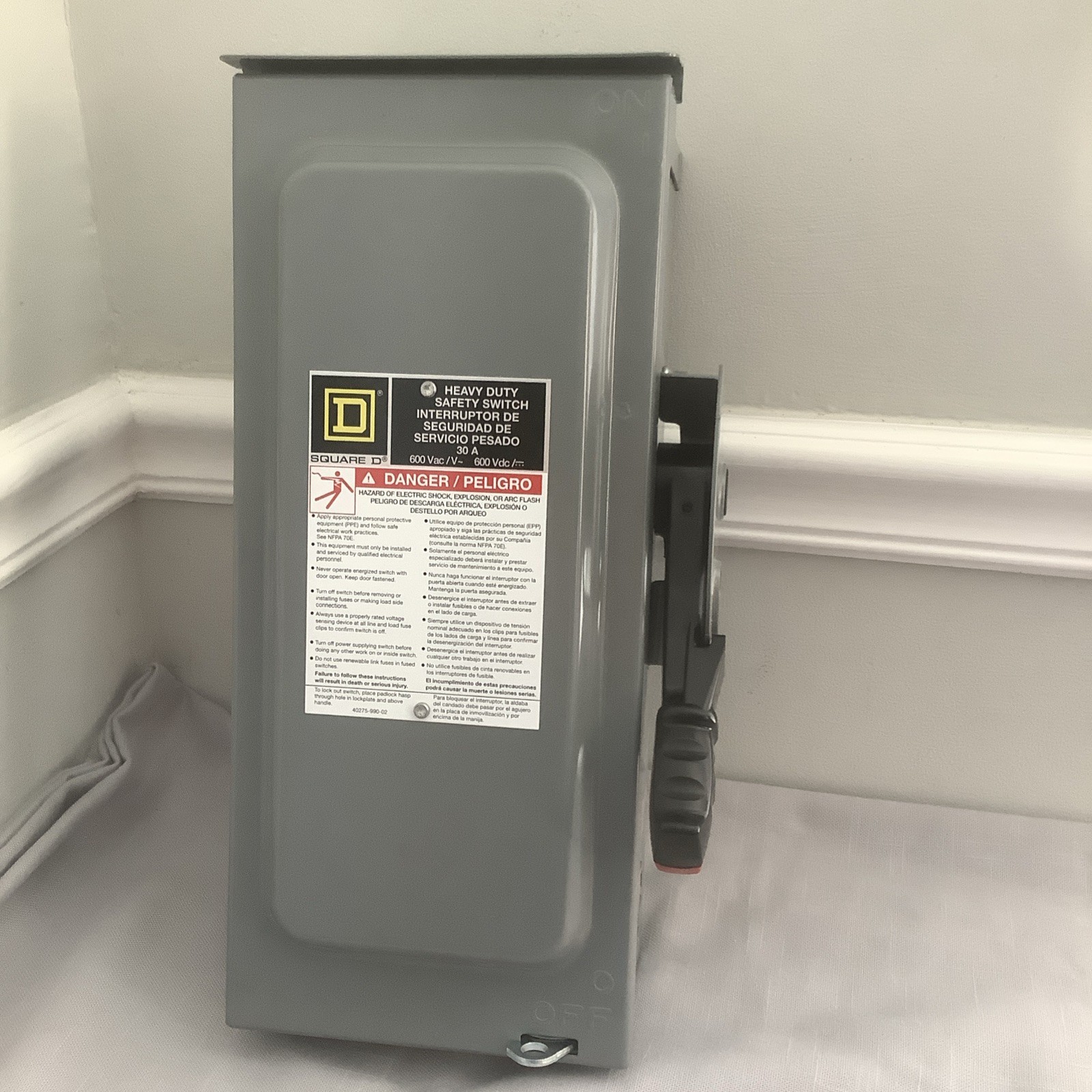 Schneider SQUARE D HU361RB Heavy Duty Safety Switch 30A 600V~