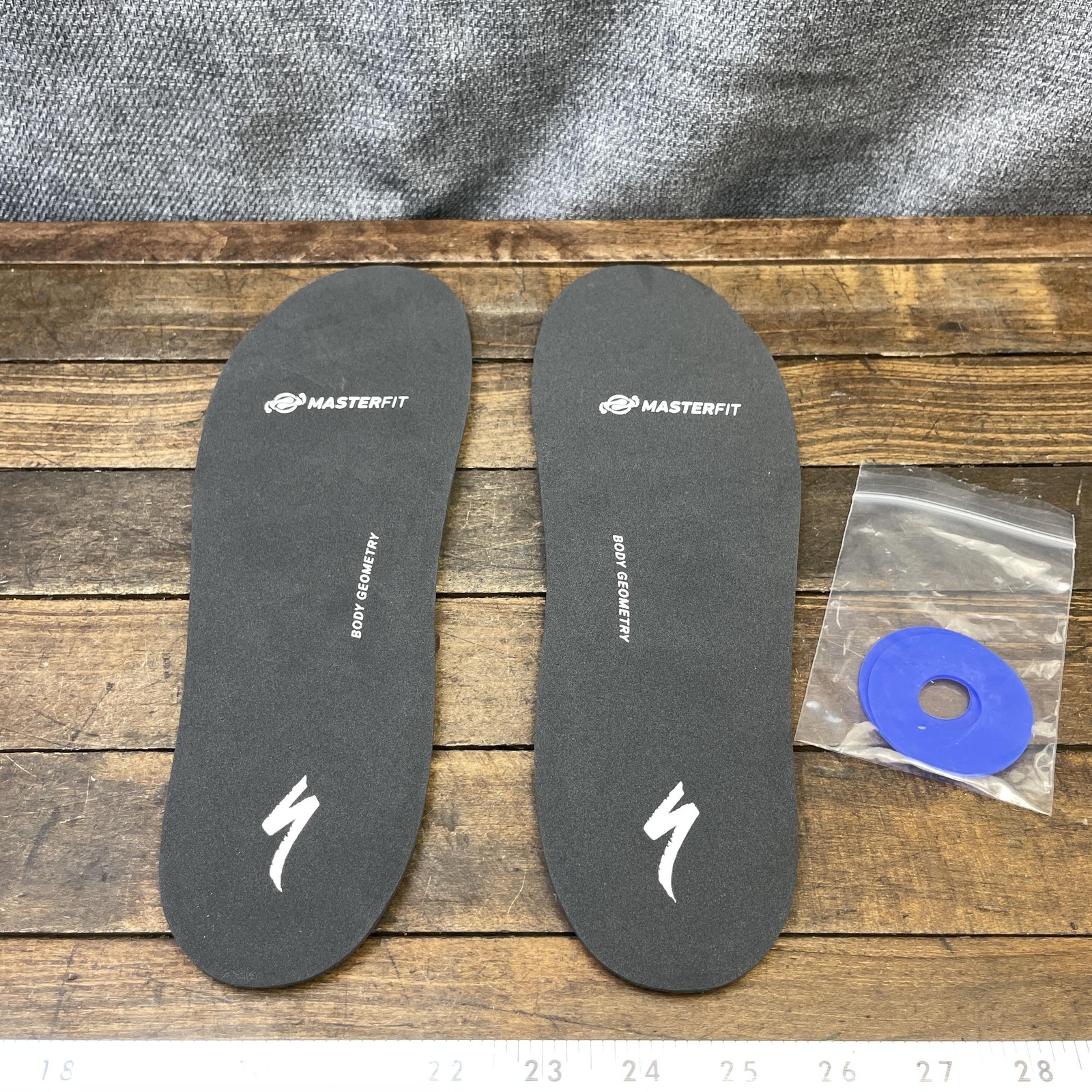 Specialized Masterfit Body Geometry Custom Footbeds Insoles 44-45 Black Cycling