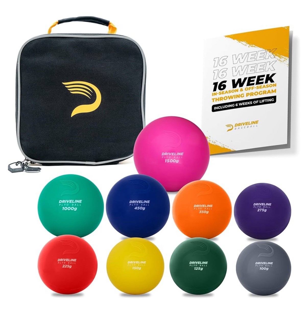 Driveline Baseball PlyoCare Balls - New! Standard Set of 9