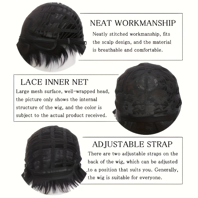 Blonde Gold Brown Short Natural Wavy Curly Blonde Wig Women's Synthetic Hair