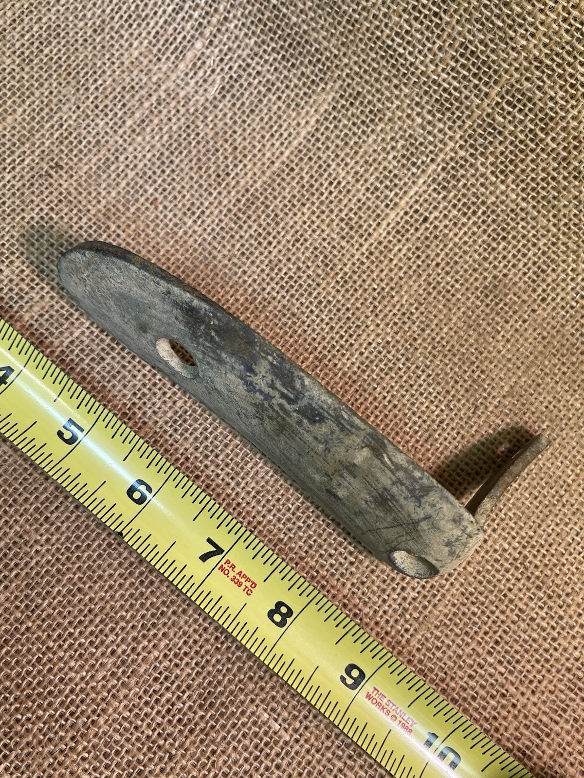 Nice Dug Civil War Brass Enfield Rifle Buttplate Recovered From Gravelly Run Va.