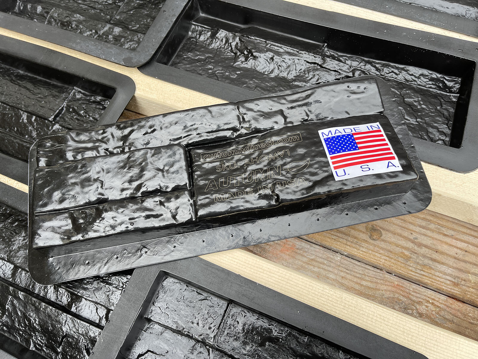 AUTUMN Durable Veneer Molds for Concrete, DIY Veneers, Molds for Veneer Stones