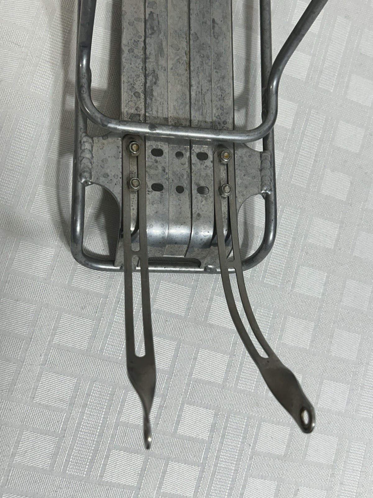 Vtg. TREK USA Aluminum Rear Mountain Road Hybrid Bike Rack Cargo Carrier Silver