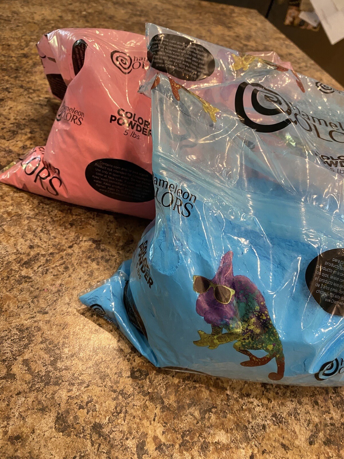 Color Blaze Gender Reveal Powder - 5 lbs Pink and 5 lbs Blue - Combo Pack