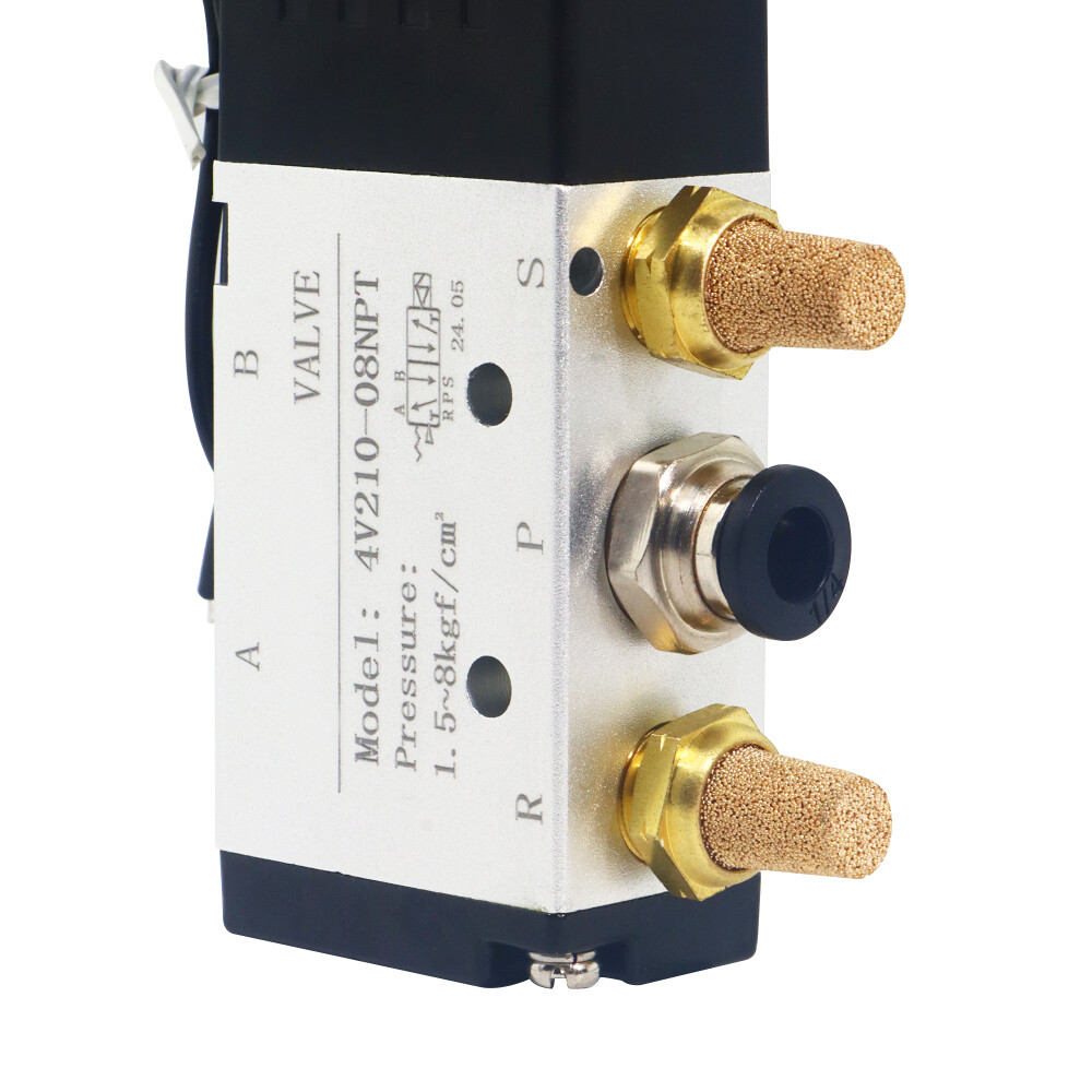 4V210-08 5 Way 2 Position Solenoid Pneumatic Air Valve 1/4" NPT DC12V