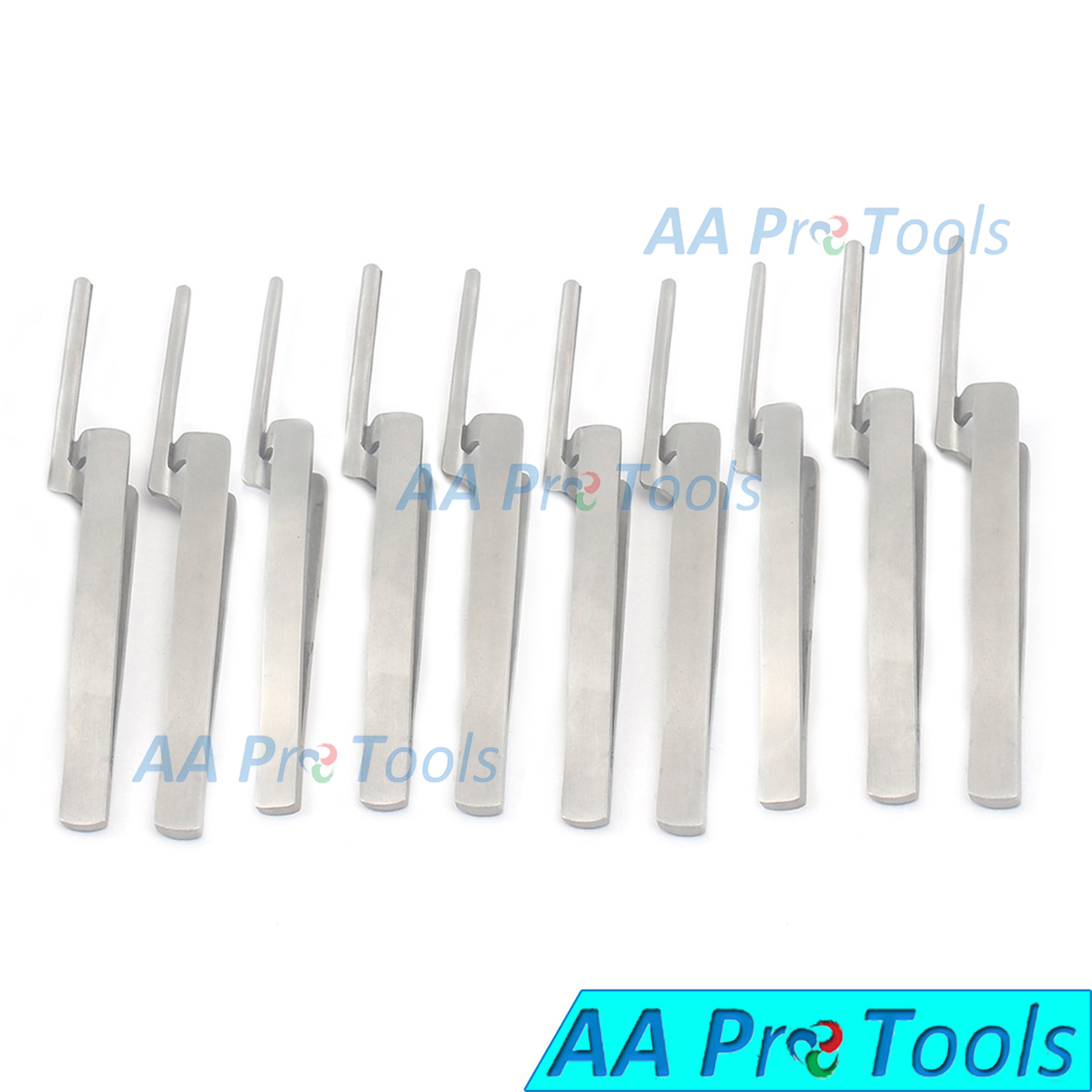 10 Dental Articulating Paper Holder Serrated Pliers Tweezers Straight Stainless