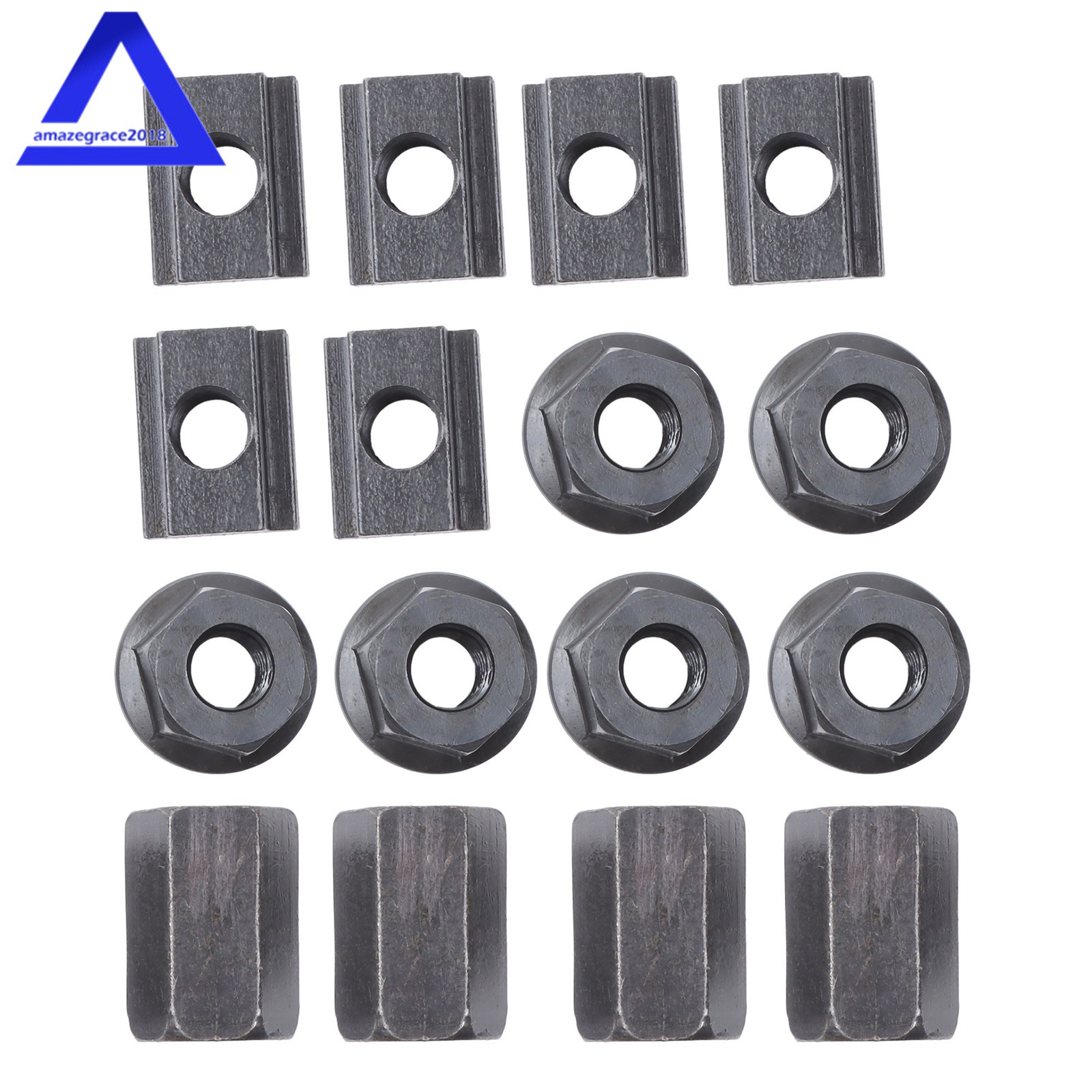 Premium 60 Pack 7/16" T-Slot Clamping Kit for 58020 Mill Set Up Set 3/8-16