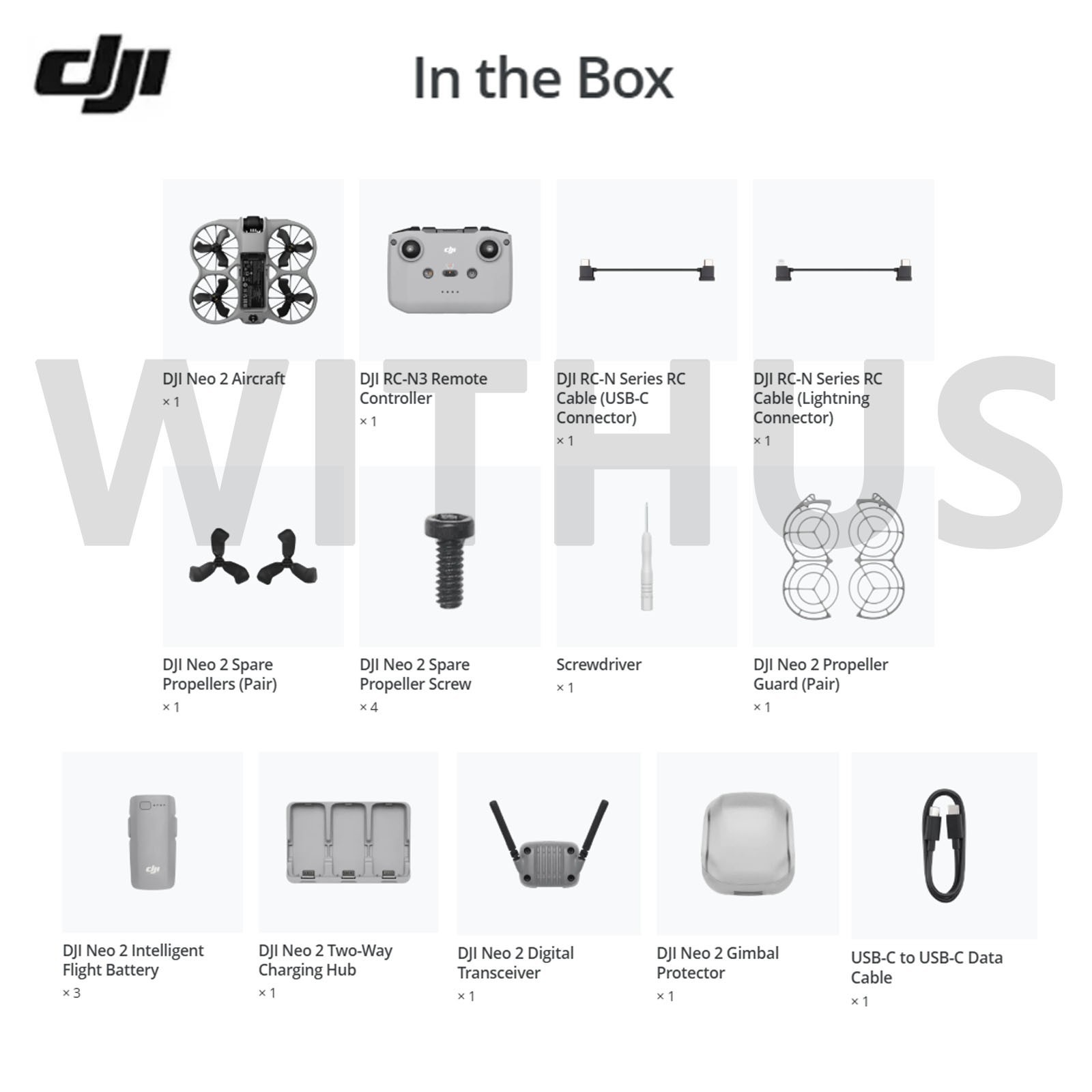 DJI Neo 2 Fly More Combo (3 Battery) Camera Drone / No Tariffs In US=