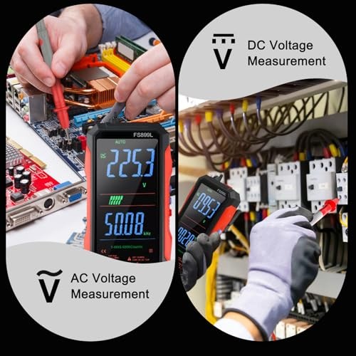 FS899L Digital Multimeter with Color Screen & Storage Case, FS899L & watch case