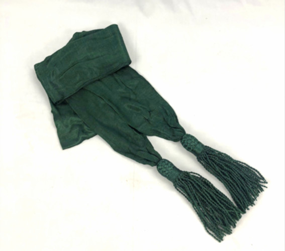 Silk Officer's Sash - Green - Reenactment