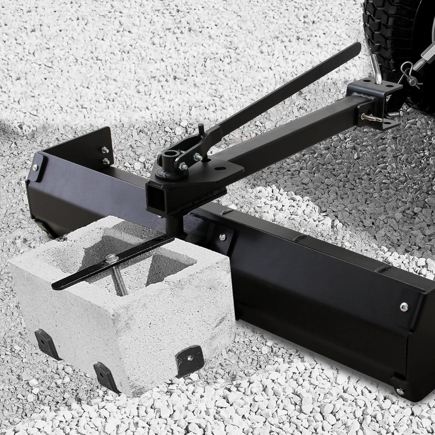 42" Heavy Duty Tow-Behind Box Scraper, Tractor Grader Blade Attachment for ATV