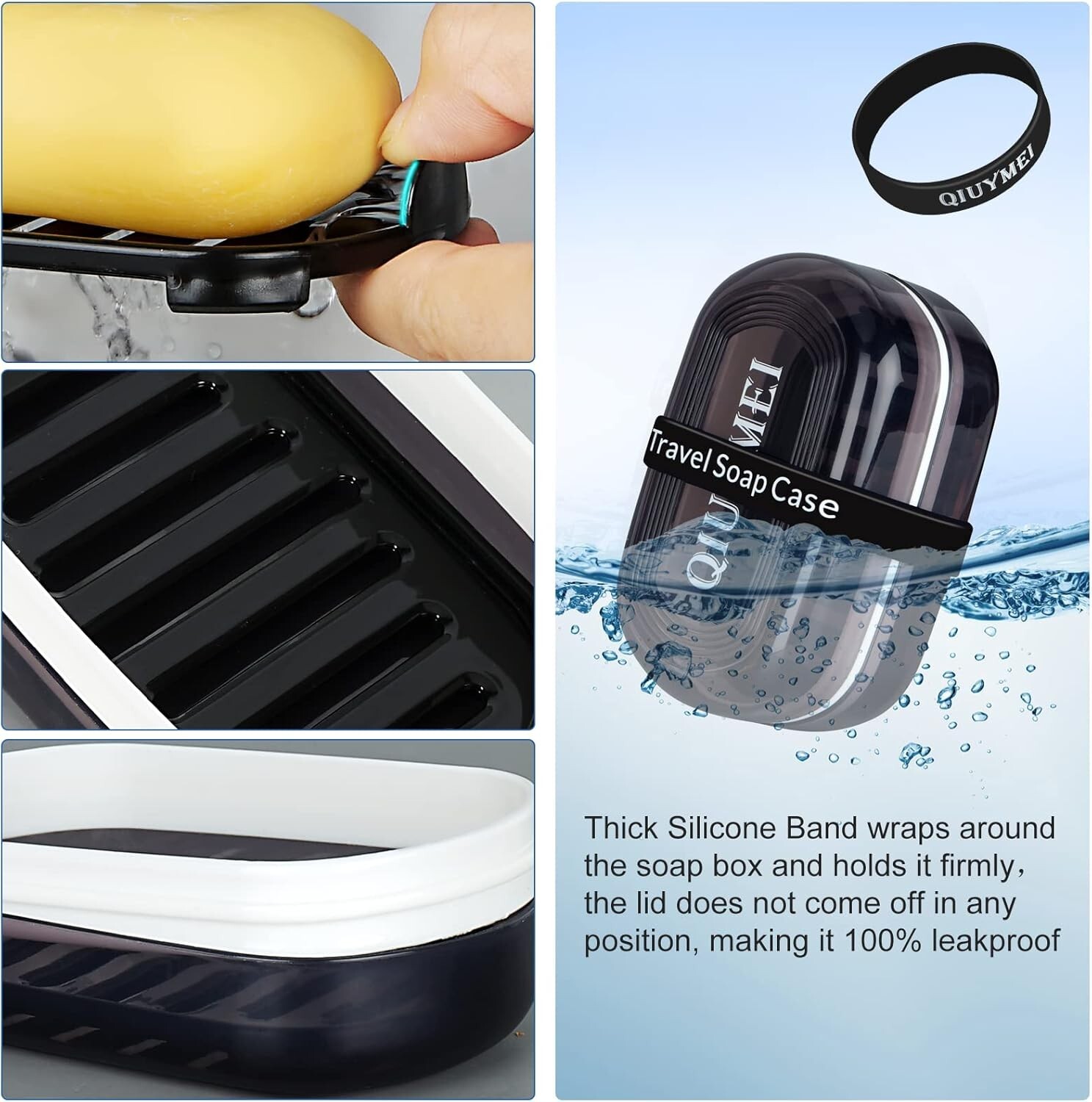 Travel Soap Container - Bar Soap Holder Box - Travel Soap Saver Case - Mens Tra