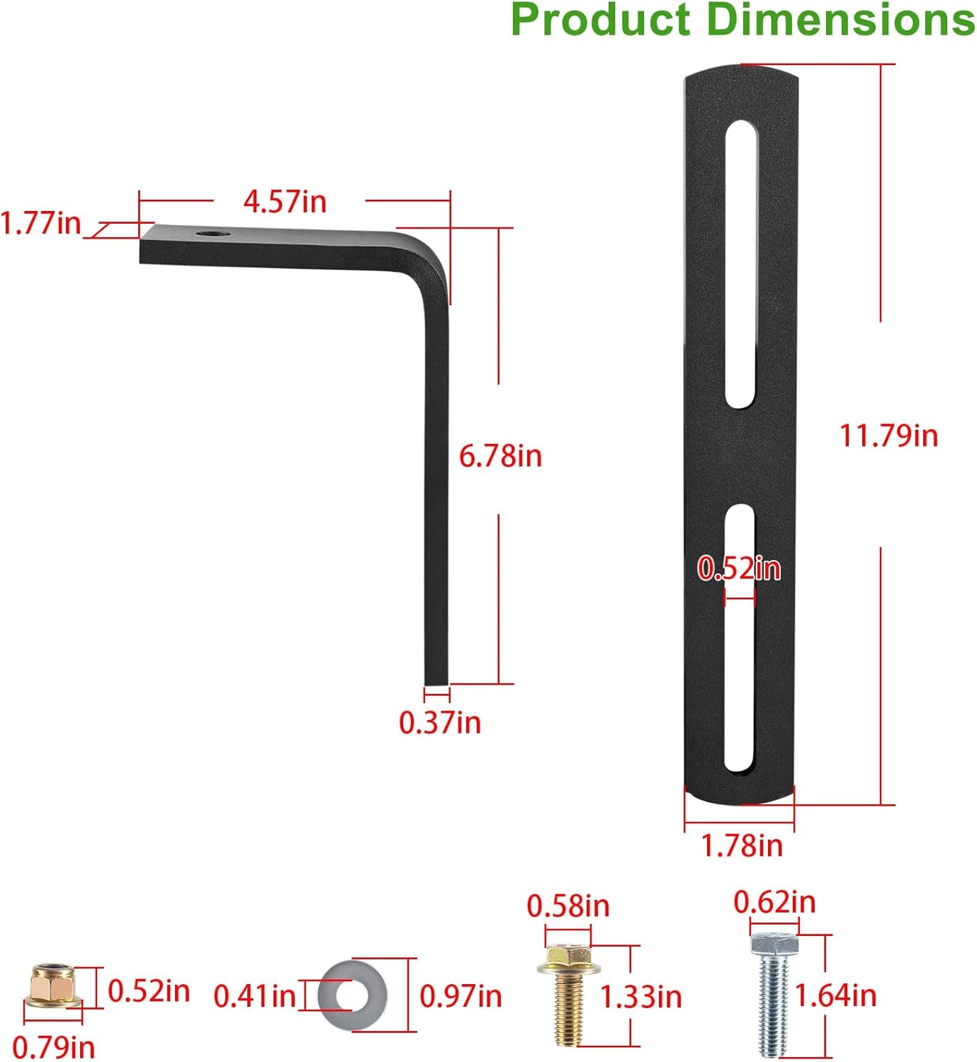 BE23519 Monitor Mounting Bracket Kit for John Deere 100, 435, 450E, 450M, 456...