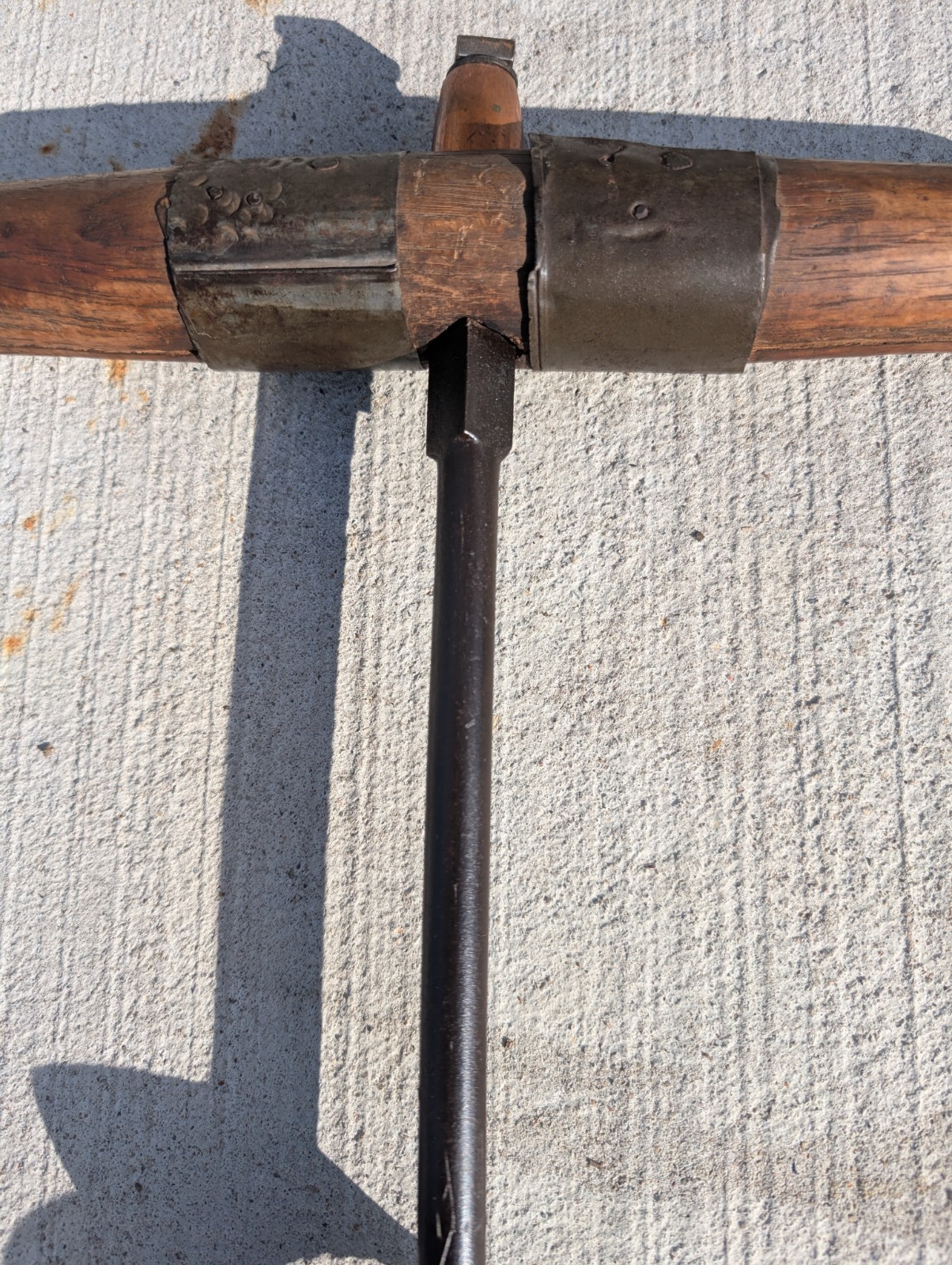 WI Barn Antique Vintage T Handle Barn Beam Hand Drill 2 1/4" Bit x 20 1/4" H