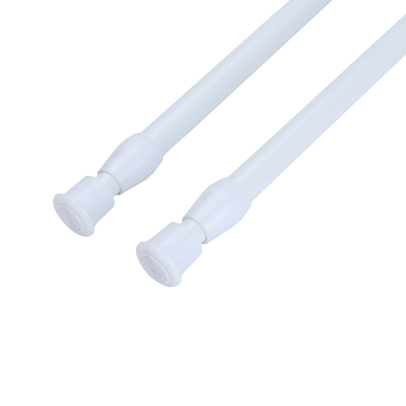 Adjustable Length Spring Loaded Tension Curtain Rod for Window Kitchen, Bathroom