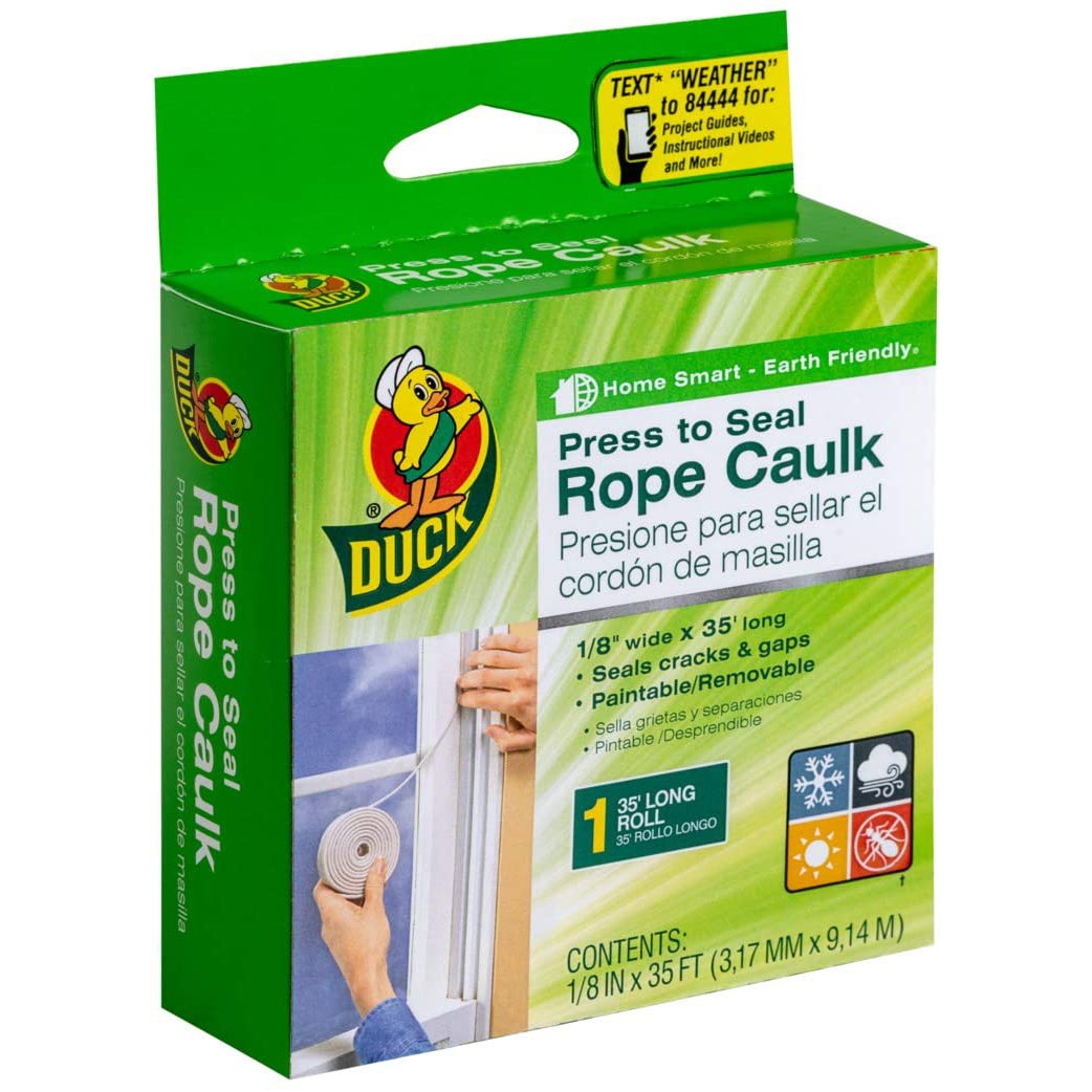 Duck Brand Rope Caulk: 1/8 in. x 35 ft. (Grey)