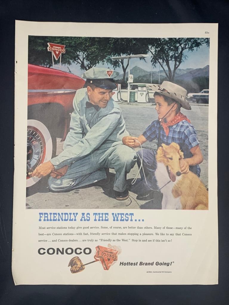 Magazine Ad* - 1962 - Conoco Gasoline