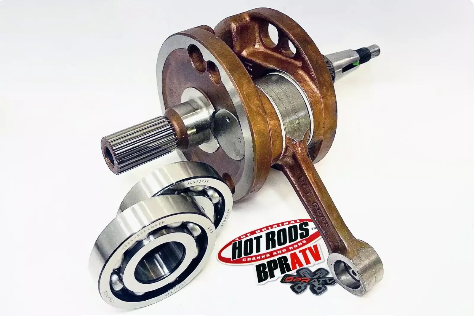 06-09 TRX 450R 450ER Stroker Crank +3 Hot Rods 4170 Crankshaft Assembly Bearings