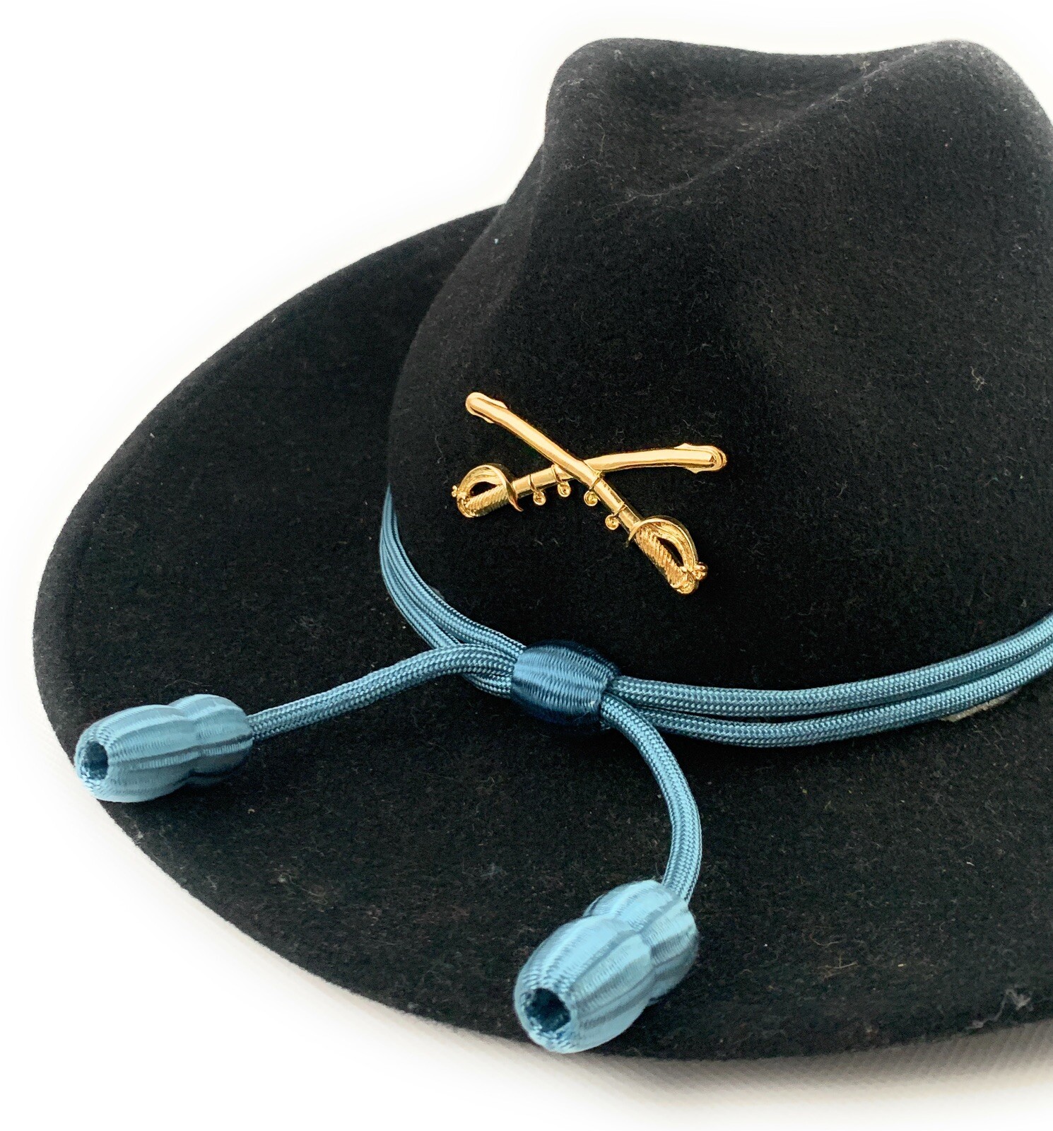 🌟U.S. Army Infantry Blue Acorn Campaign Hat Cord, Drill Instructor First Award