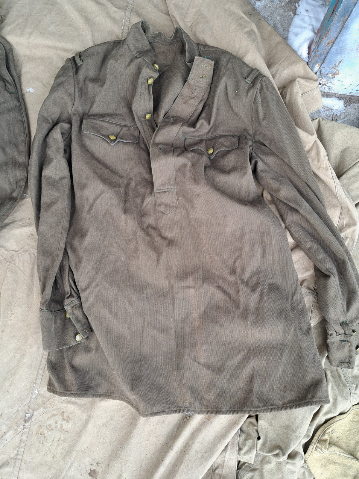 Soviet russian officer gimnasterka and pants gr.5 original WW2 new