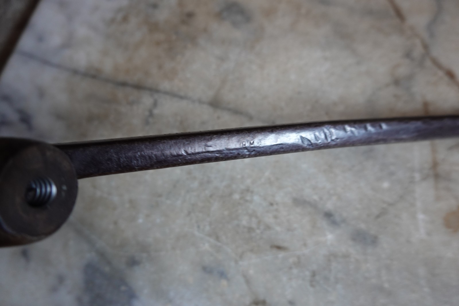 Antique "BOYNTON" ADJUSTABLE ALLIGATOR WRENCH Jun 14 1887 Mechanic Carpenter