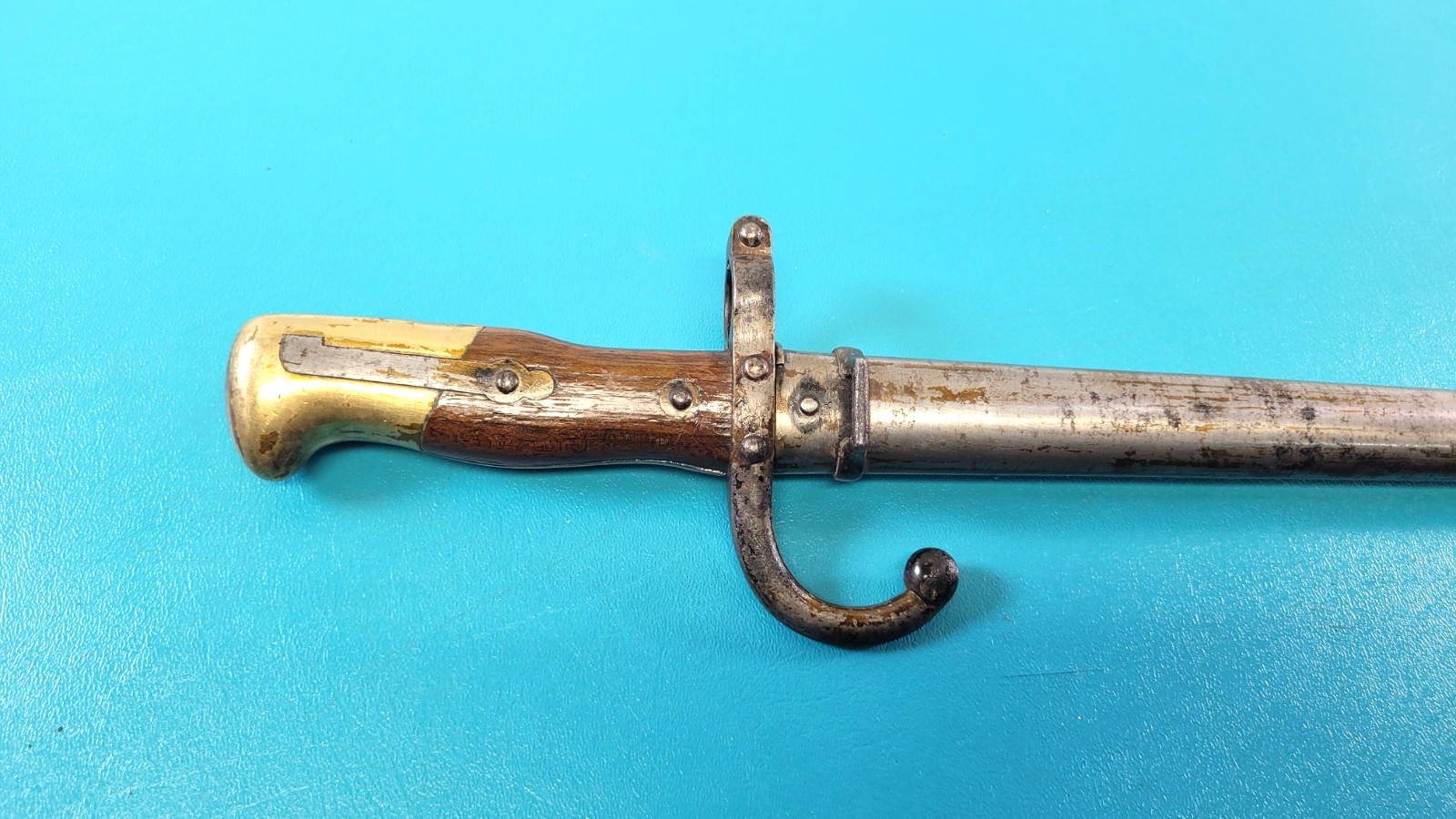 French Military Model 1874 Gras Rifle Bayonet Sword + Match S/N# Scabbard TR1033