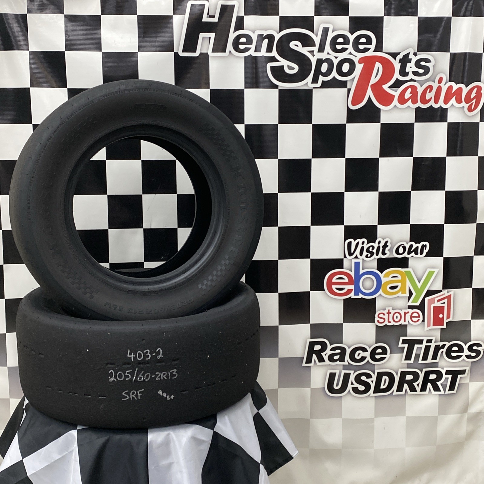403-2 USDRRT HOOSIER DOT Road Race Tires SRF 205/60-ZR13