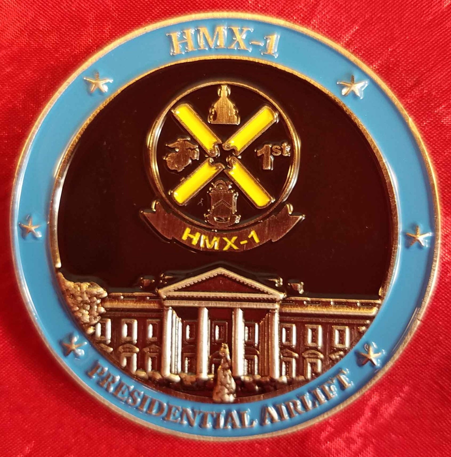 Marine one HMX-1 Presidential Airlift Challenge coin Original unique OCPM 26