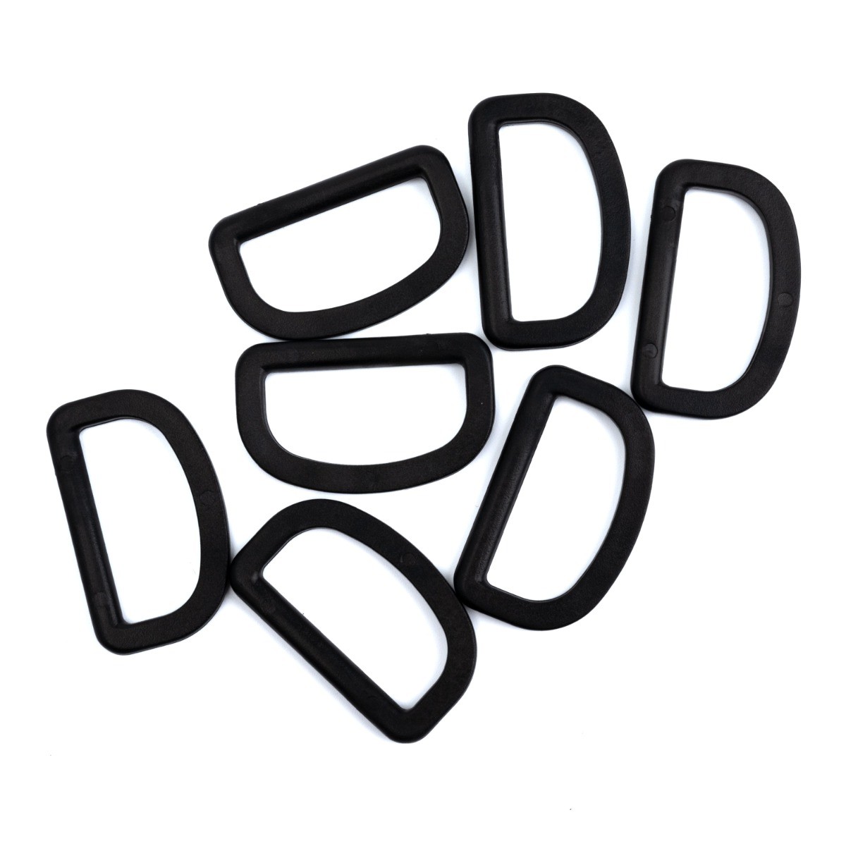 Country Brook Design® 1 1/2 Inch Black Plastic D-Rings, 10 Pack