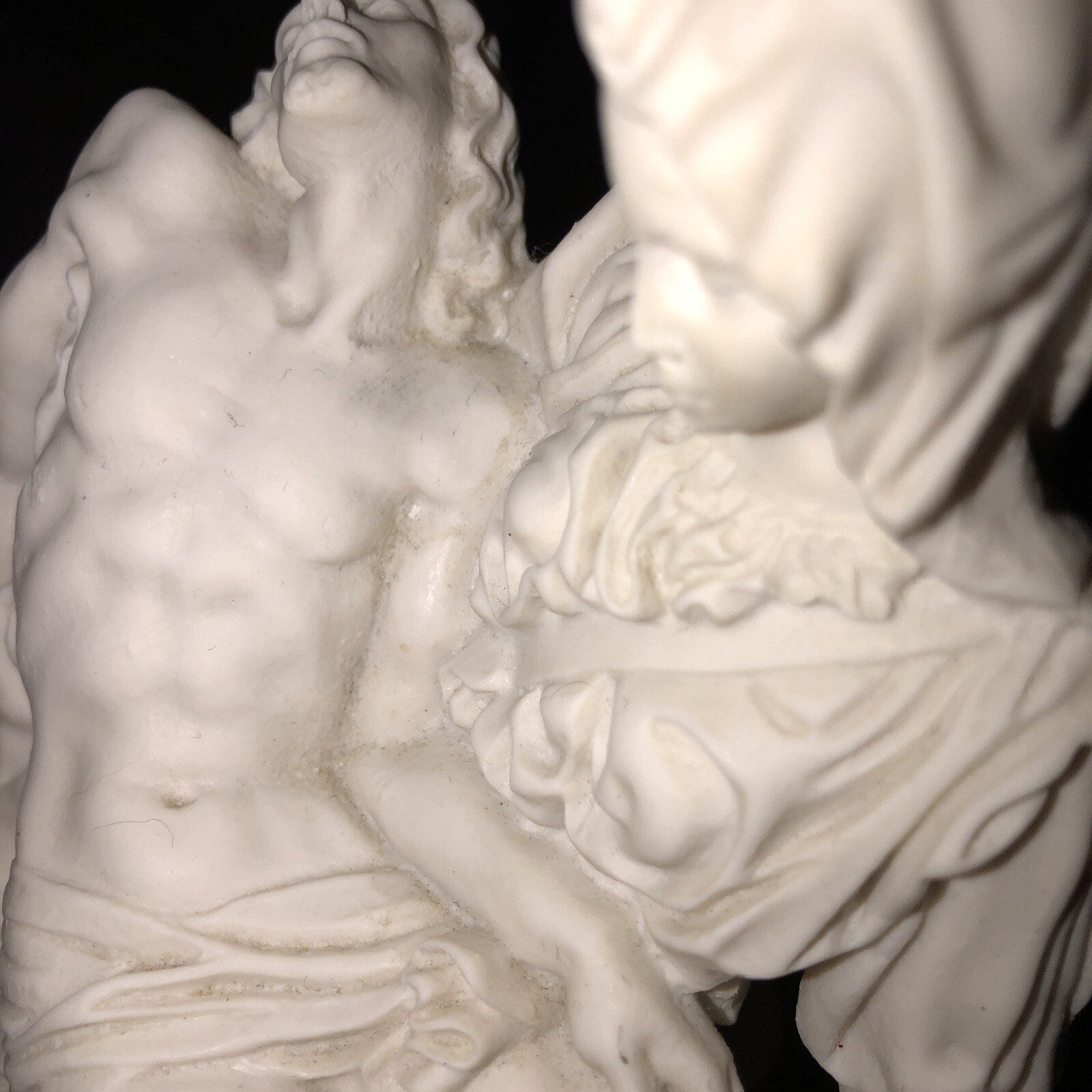 Michelangelo's Pieta Jesus Sculptor A. Santini PIETA Classic9x7x4” Made In Italy