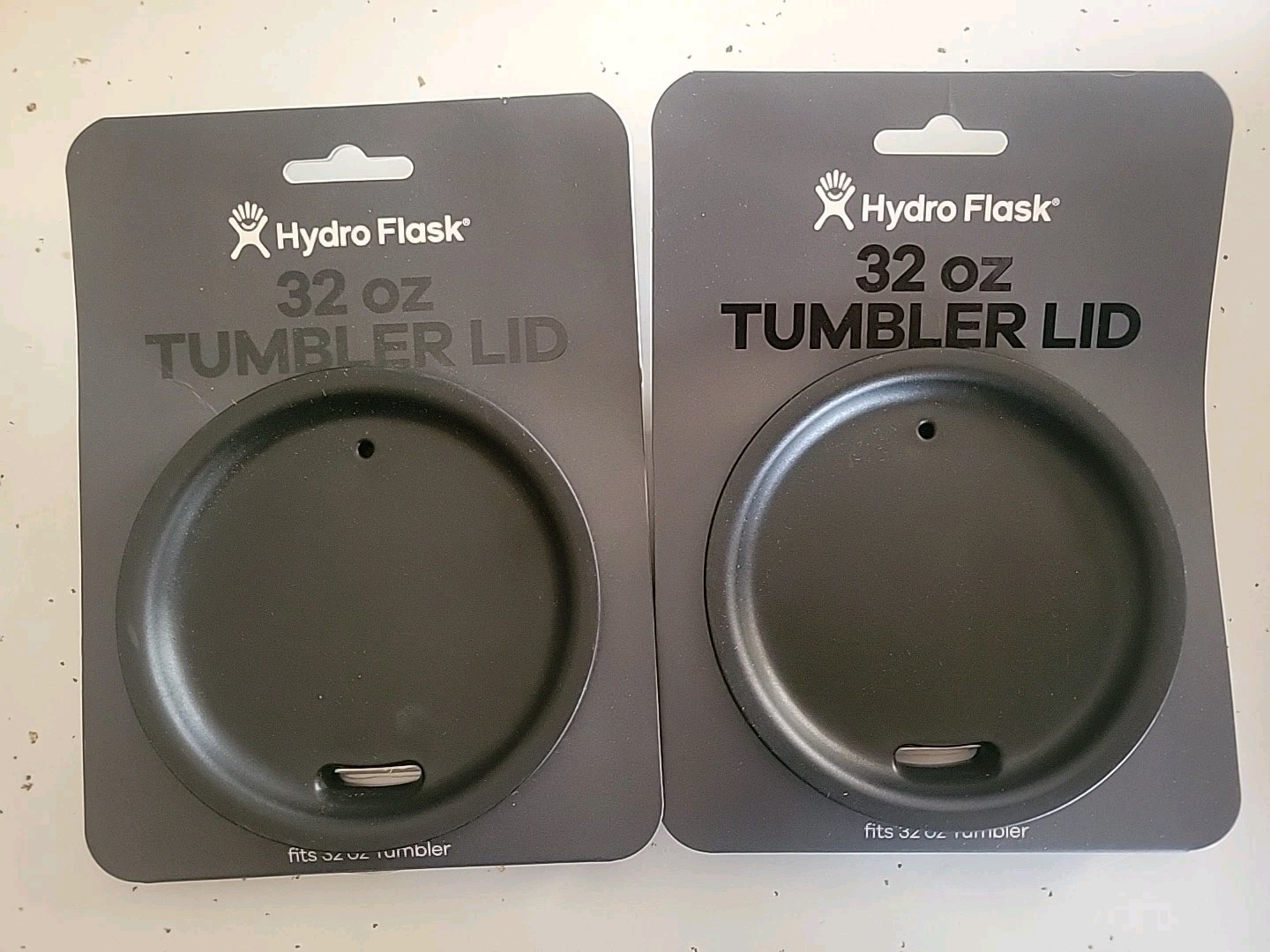 Lot Of 2 New Hydro Flask BPA Free 32 oz Tumbler Press-in Lid, Black X Large