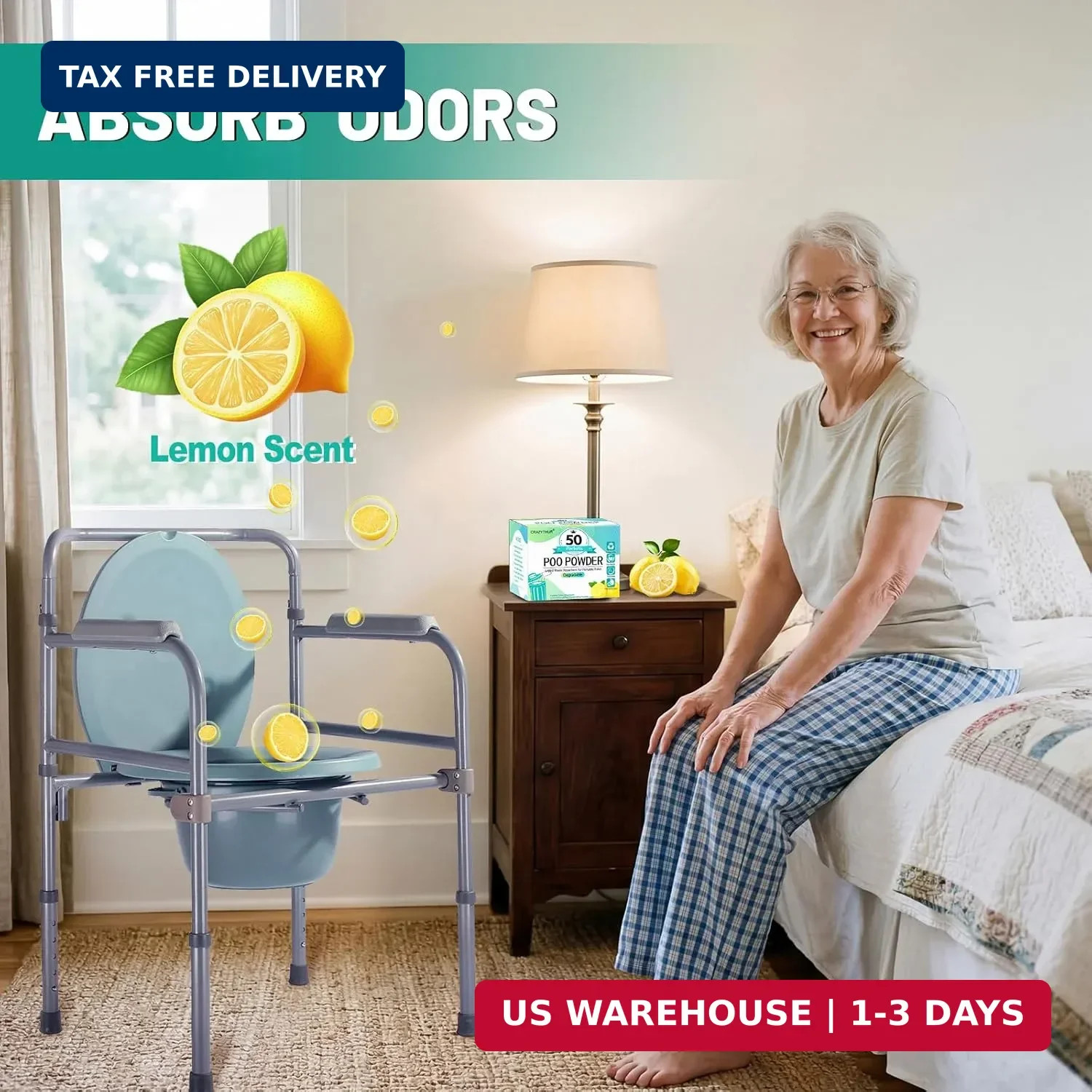 PortablePortable Toilet Gel, Poo Powder for Portable Toilet, Camping Toilet Gel,