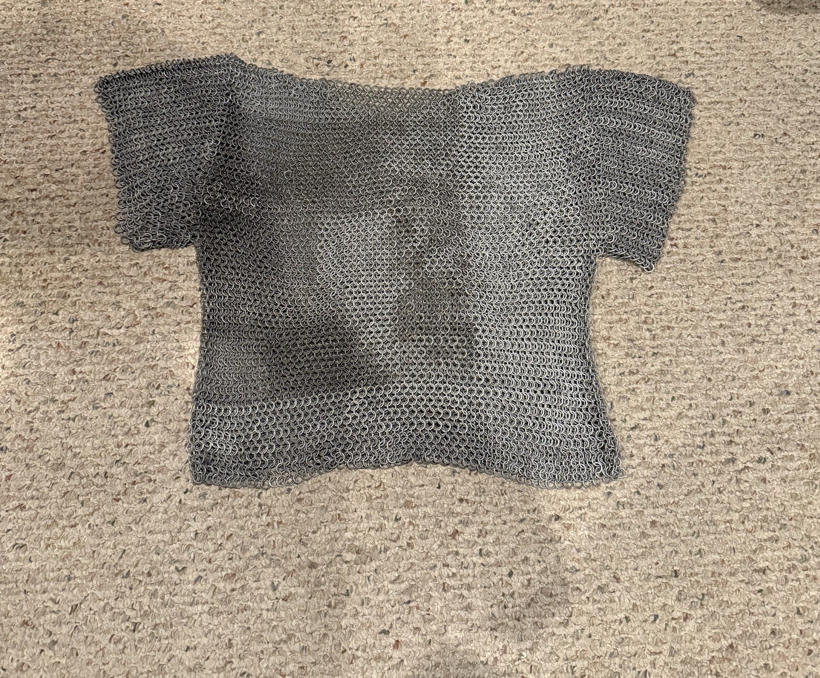 Medieval Chainmail Shirt Butted Rings Steel Chain Armor Fast Shipping