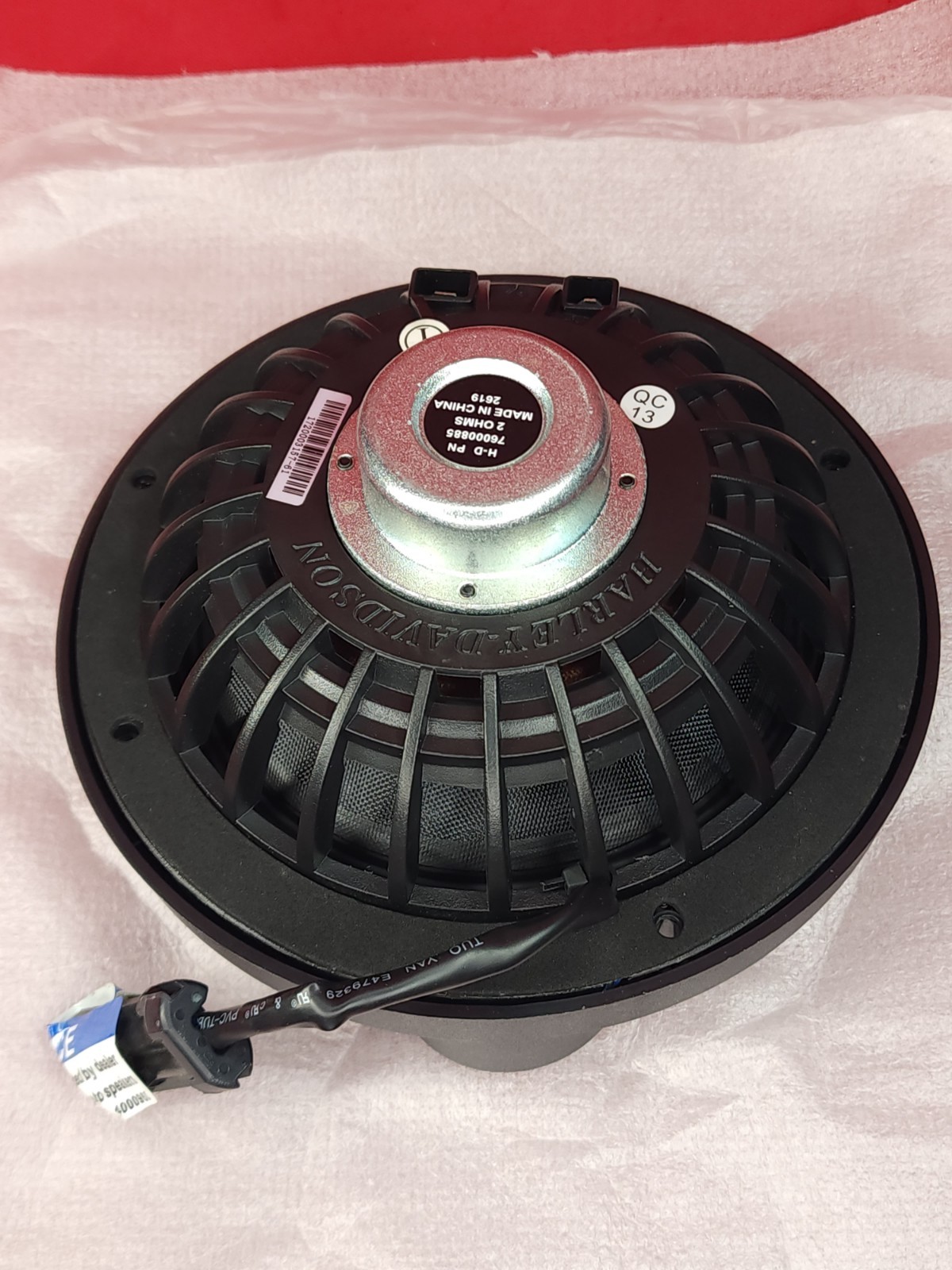 2 x OEM Harley-Davidson 6.5" Boom Audio Stage 2 Speakers For Touring Bikes