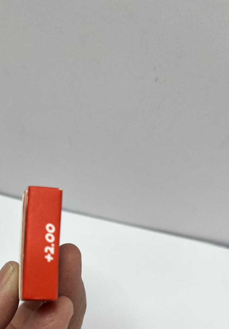 StickTite Stick-On Reading Lenses +2.00 Small 28mm Reusable Magnifier Pair