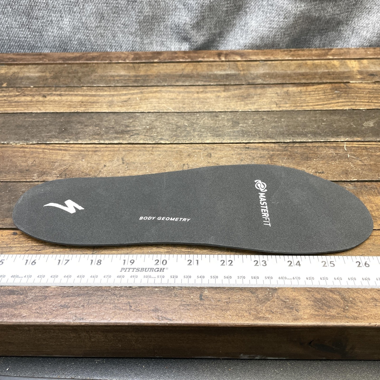 Specialized Masterfit Body Geometry Custom Footbeds Insoles 44-45 Black Cycling