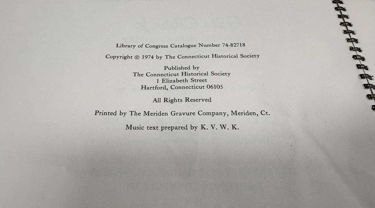 VTG Giles Gibbs Jr Music Book w Reproduction Wooden Fife Revolutionary War Era