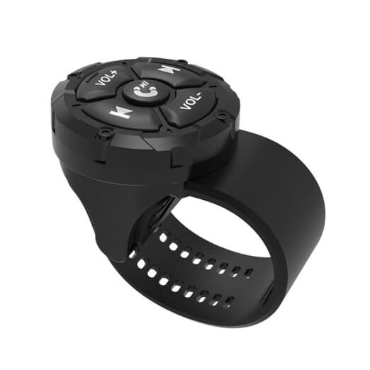 Bluetooth Media Button Remote,Waterproof Wireless Music Controller for Black