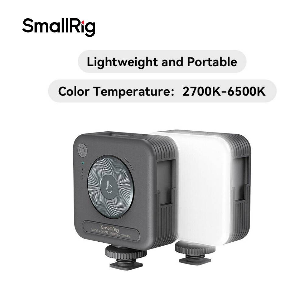SmallRig P96 LED Video Light 2200mAh 2700-6500K Mini Vlog Camera / Phone Light