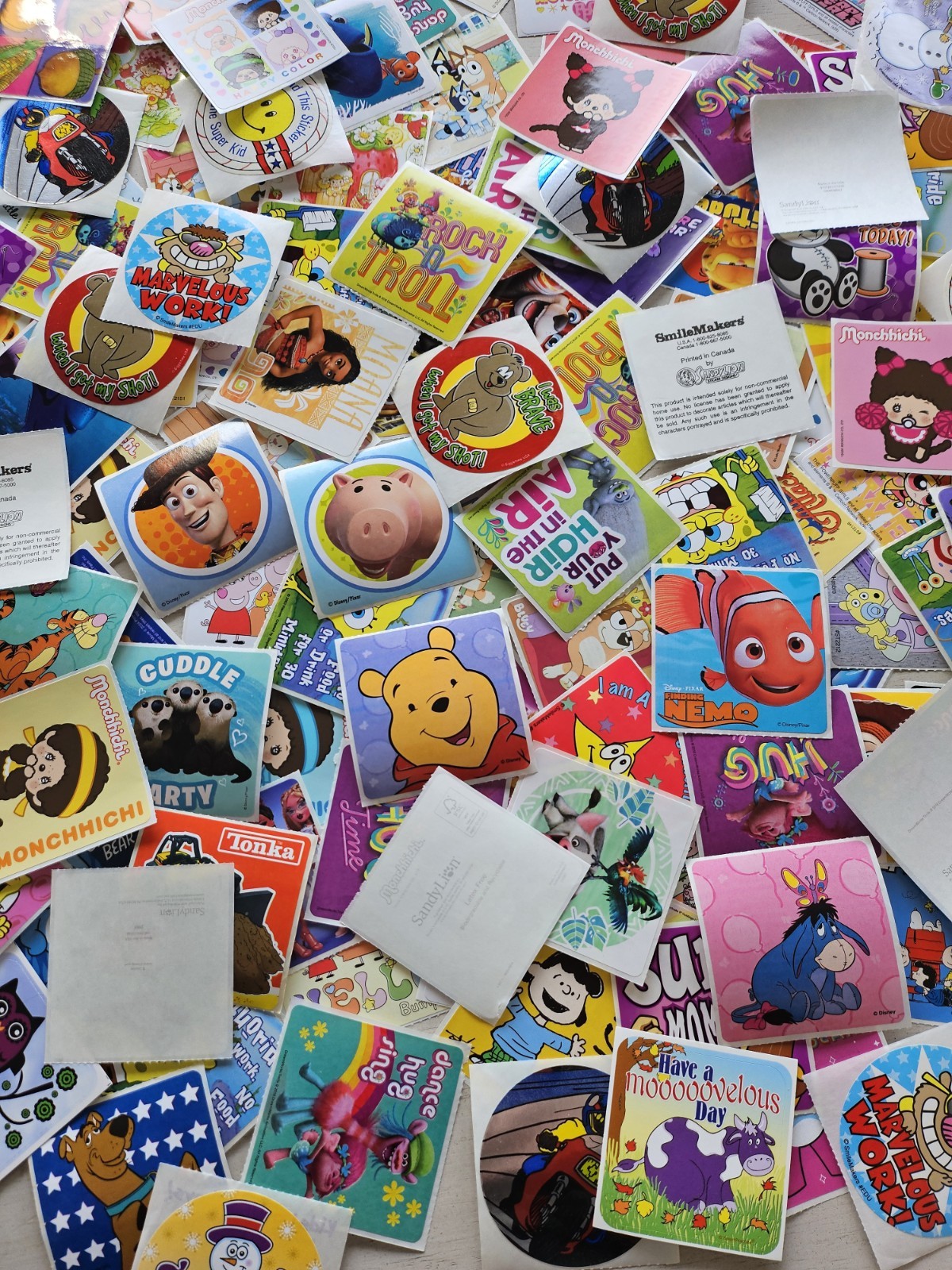 Modern/Vtg Smilemakers Doctor Office Stickers Lot 12 Random Surprise Characters