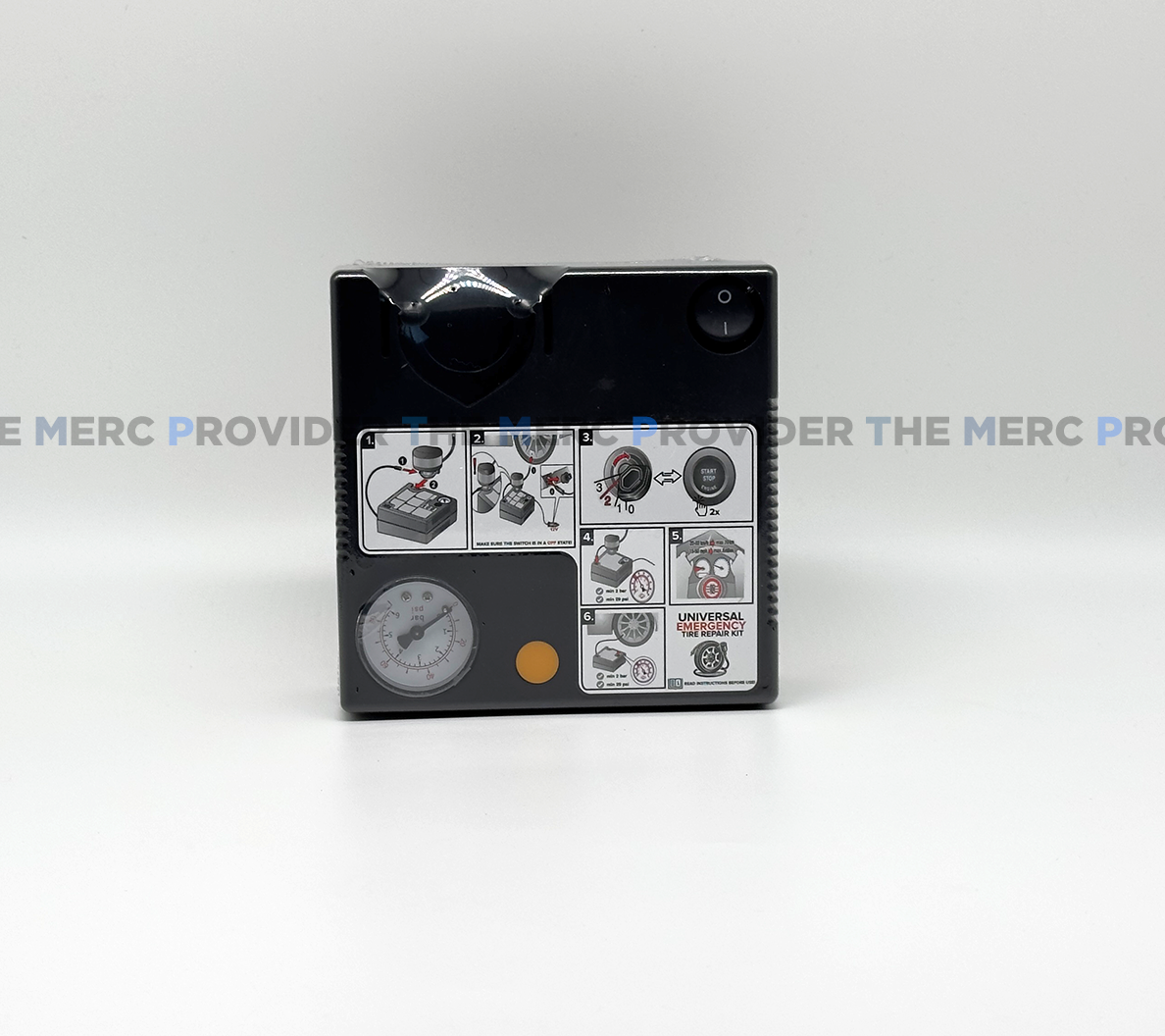 Universal Tire Repair Kit with Air Compressor & Sealant 450 mL | EXP 03/2029