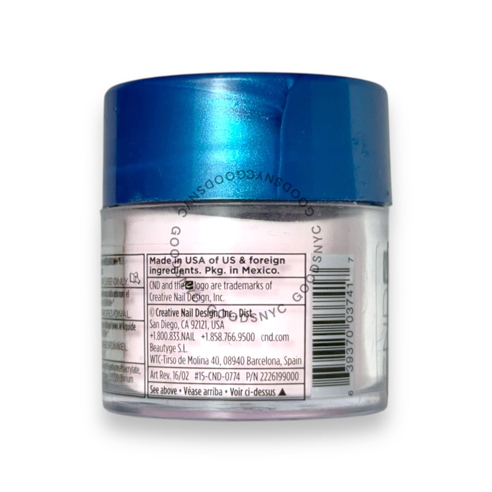 CND Enhancements Retention + Sculpting Powder - Intense Pink (0.8oz)