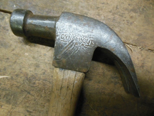 Vintage Collins Dynamic D1x 16oz curve claw hammer old carpenter tool