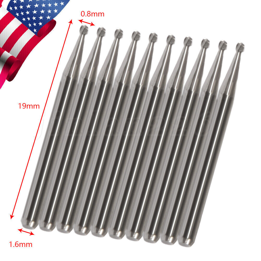 Dental Carbide Burs FG Friction Grip Round Tungsten Carbides High Speed