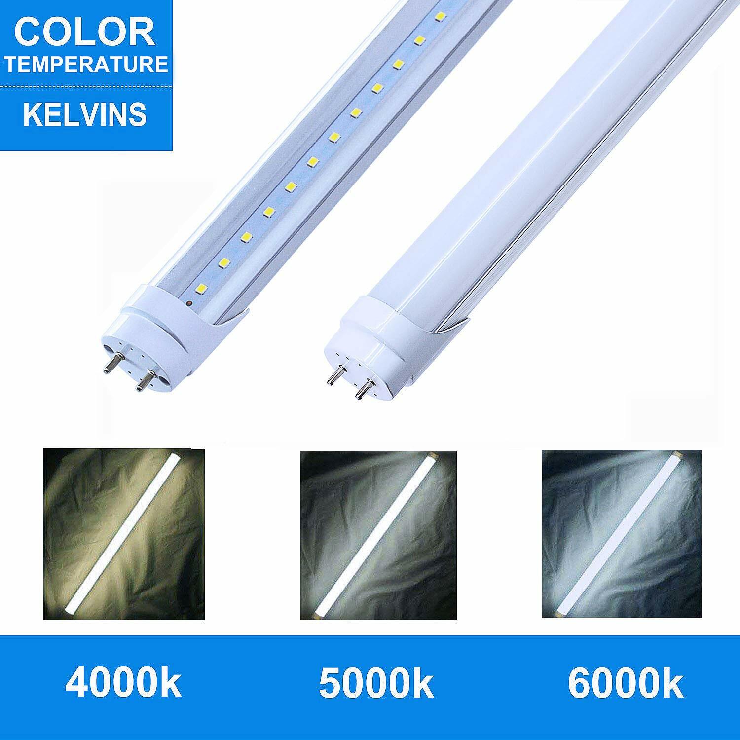 4FT T8 LED Tube Light Bulbs 22W G13 4' LED Shop Light Bulbs 4000K~6500K