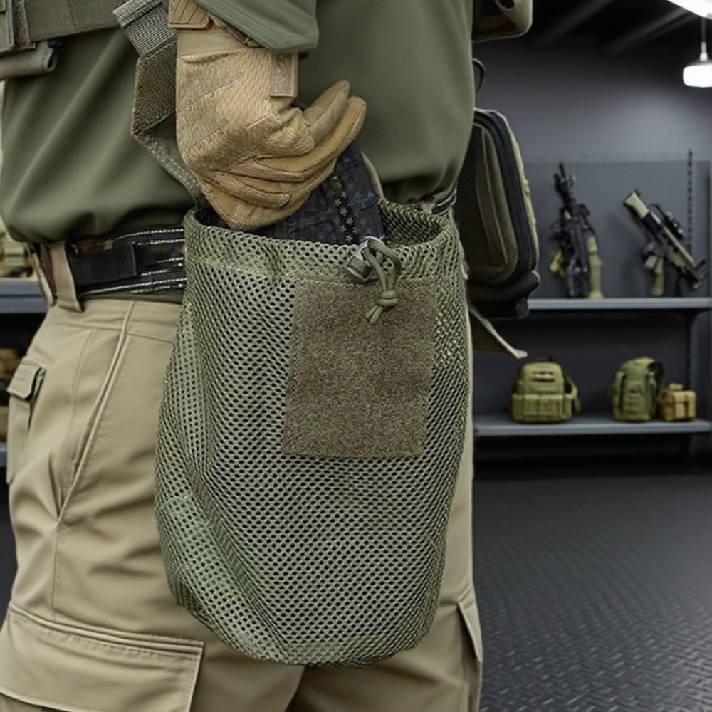 Tactical Molle Dump Pouch Roll-Up Drawstring Mag Utility Pouch Folding Dump Bag