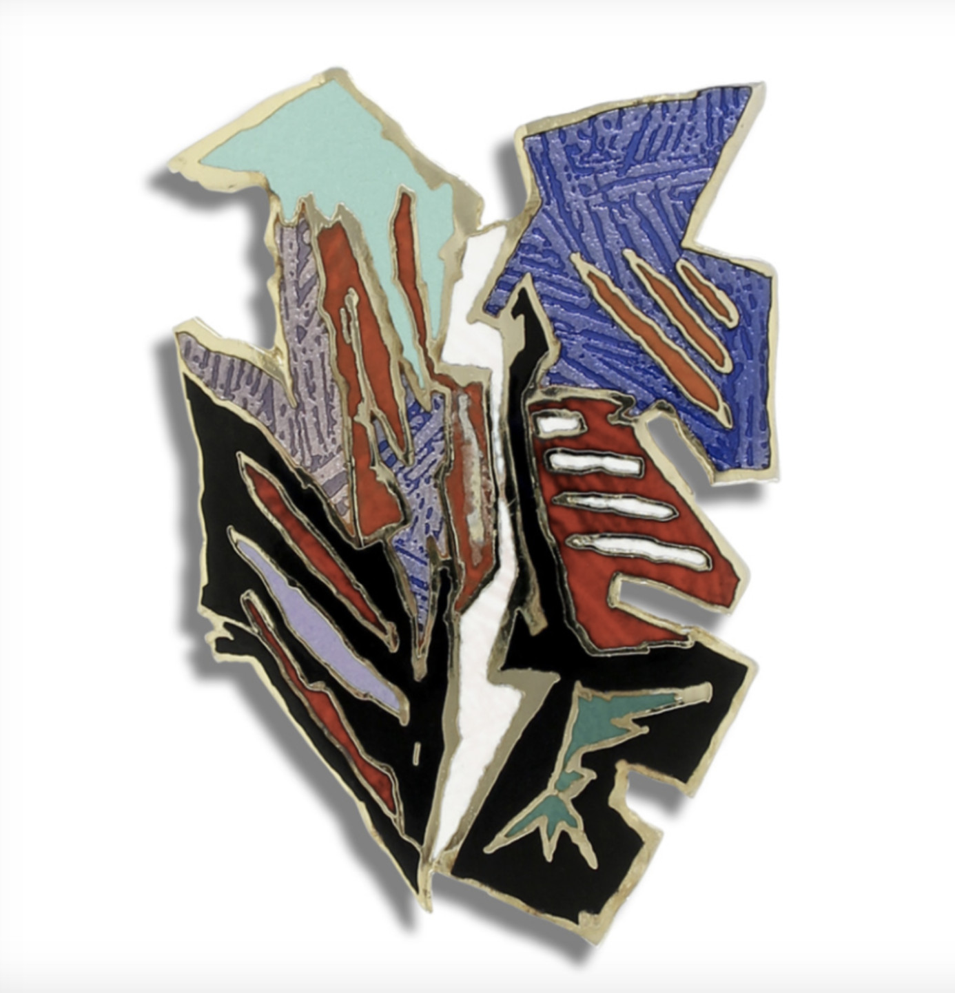 Vintage ACME Studio "Untitled" Brooch by L.A. Artist CHARLES ARNOLDI - NEW