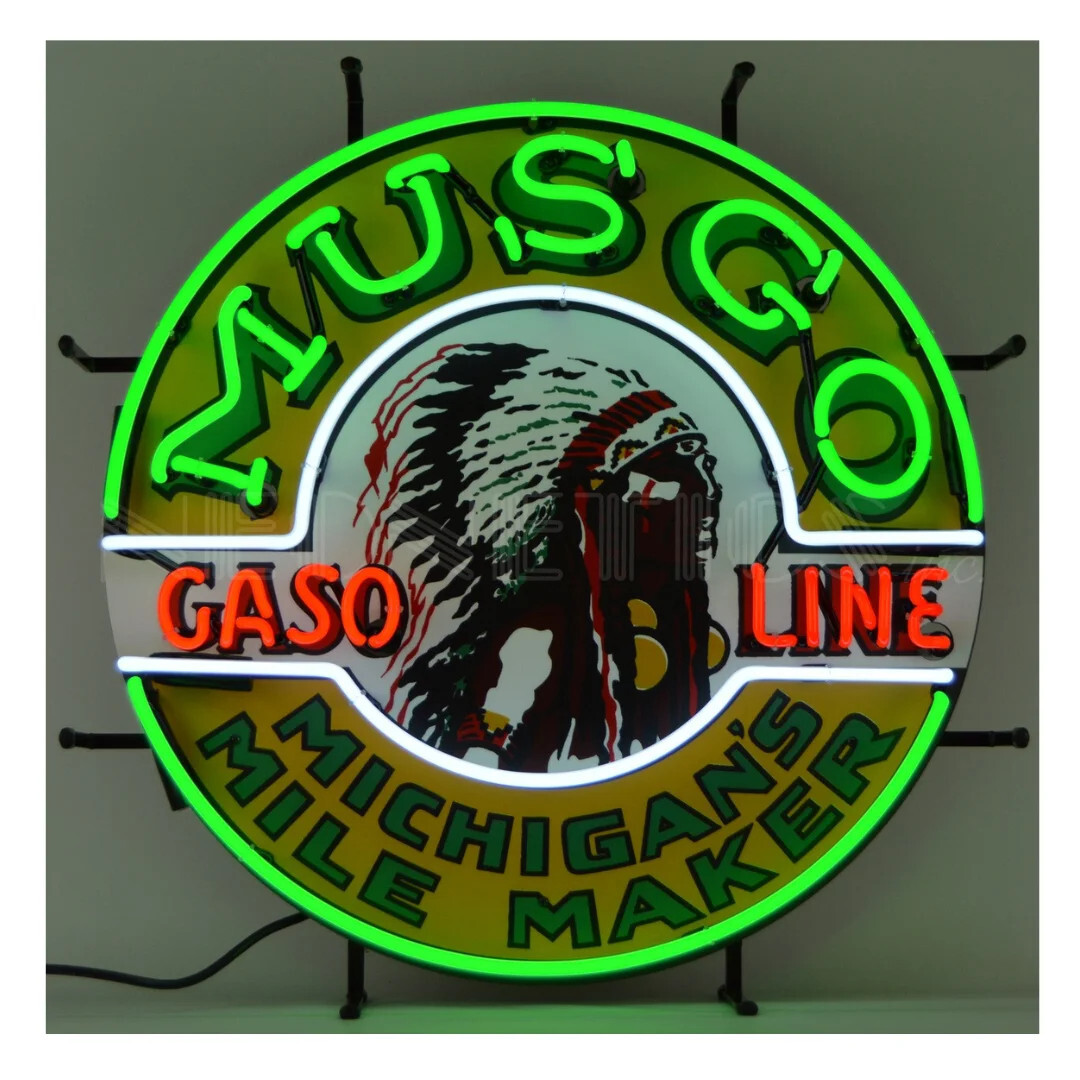 Neonetics 5GSMUS Gas - Musgo Gasoline Neon Sign